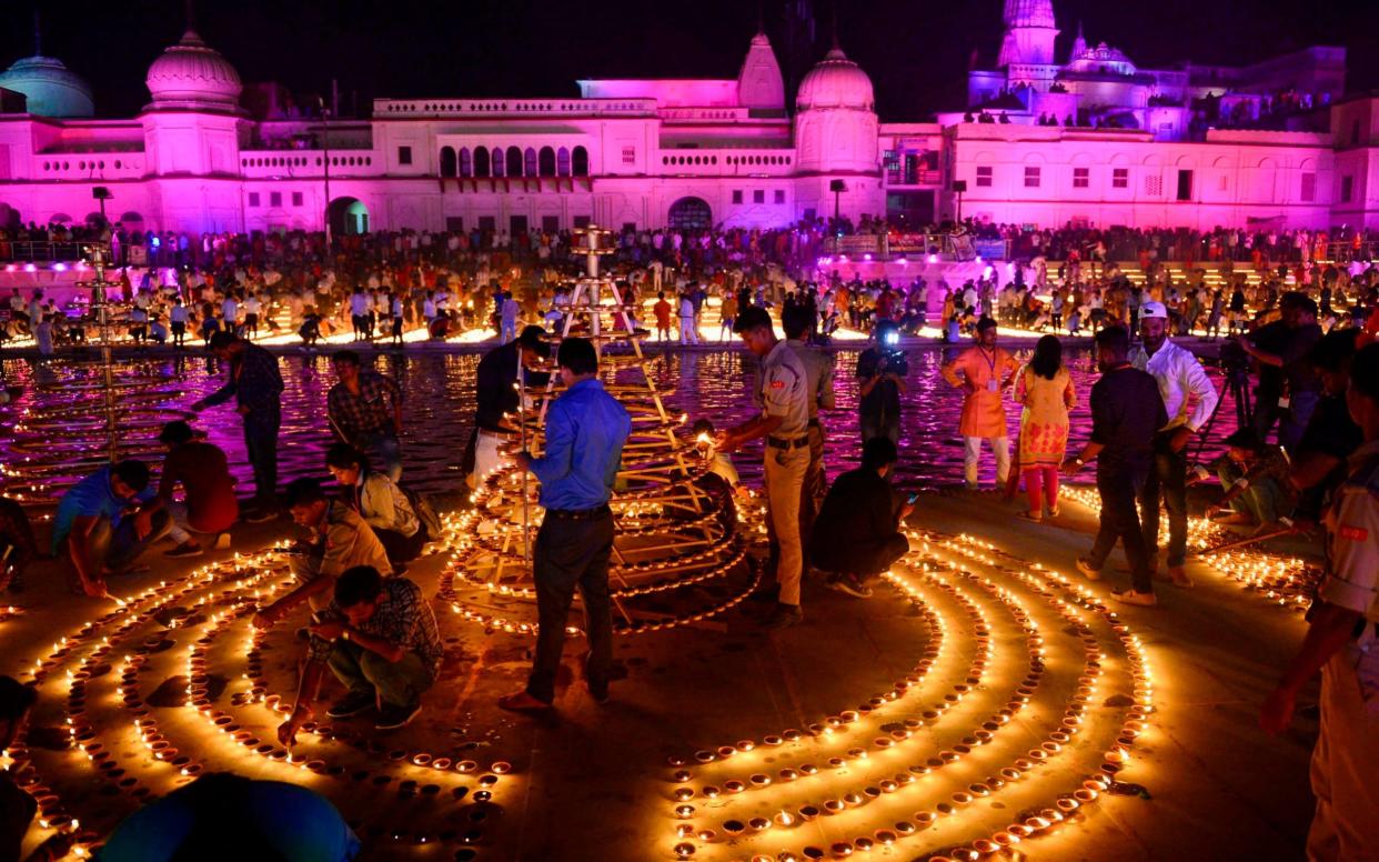 Ayodhya is considered to be the birth-place of the Hindu deity Ram - Sanjay Kanojia/AFP