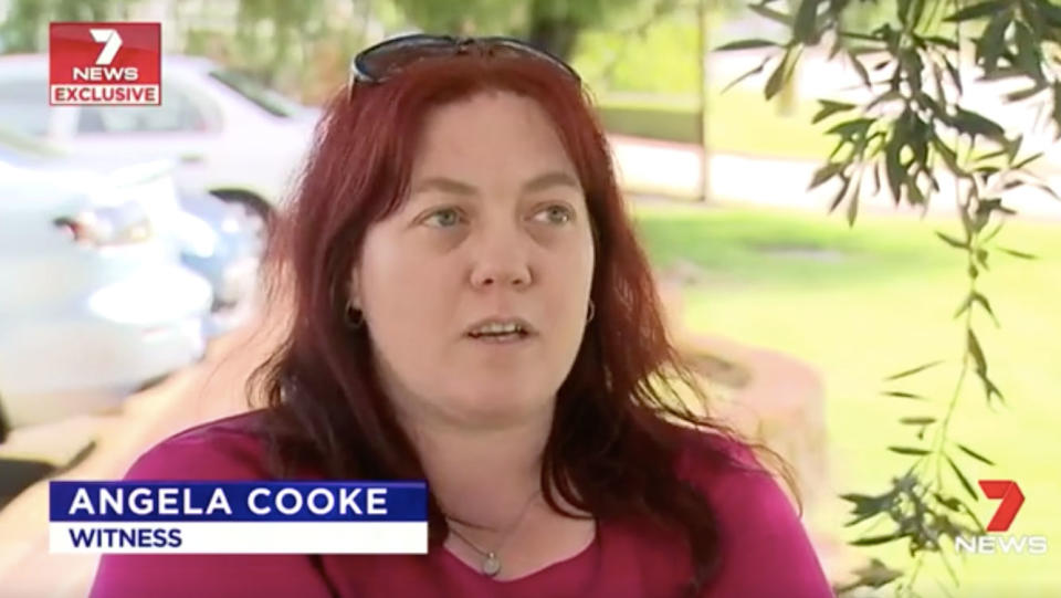 Witness Angela Cooke said the man’s driving was “really scary.” Source: 7 News