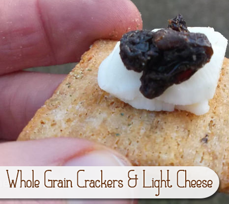 Whole Grain Crackers and Light Cheese