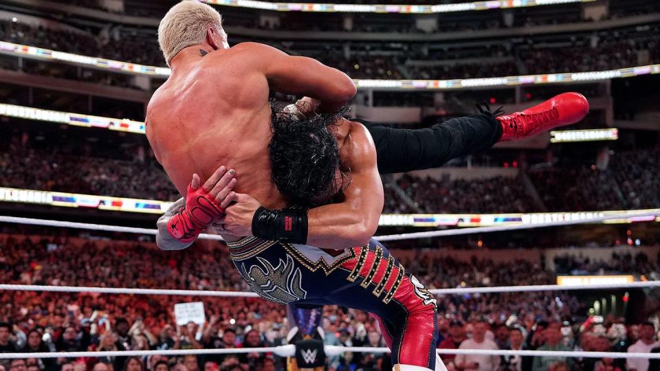 wwe wrestlemania 39 sunday cody rhodes vs roman reigns