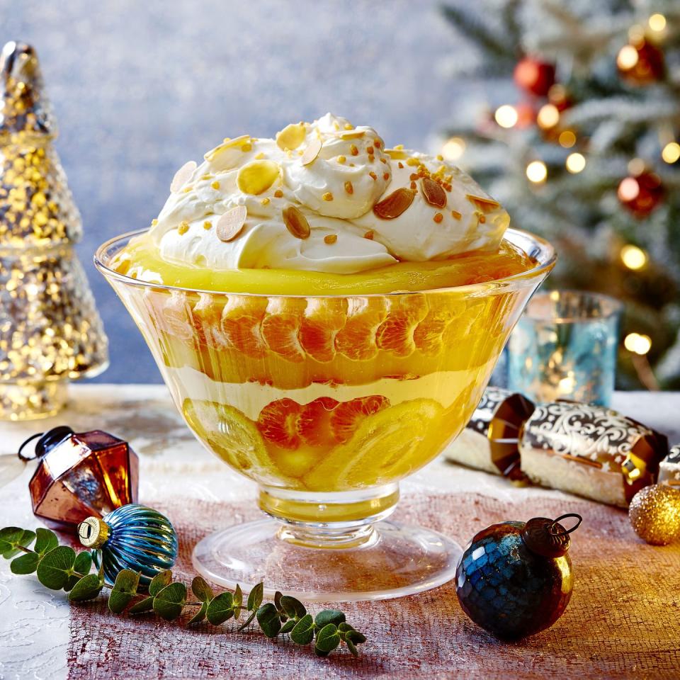 Clementine and Prosecco Trifle