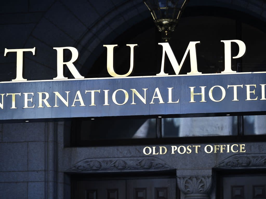 The Trump International hotel in Washington DC in February this year (AFP via Getty Images)