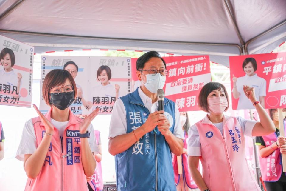 張善政出席與善有約見面會，打造「 智慧FUN 教育，讓教室變好玩」。（張善政辦公室提供）