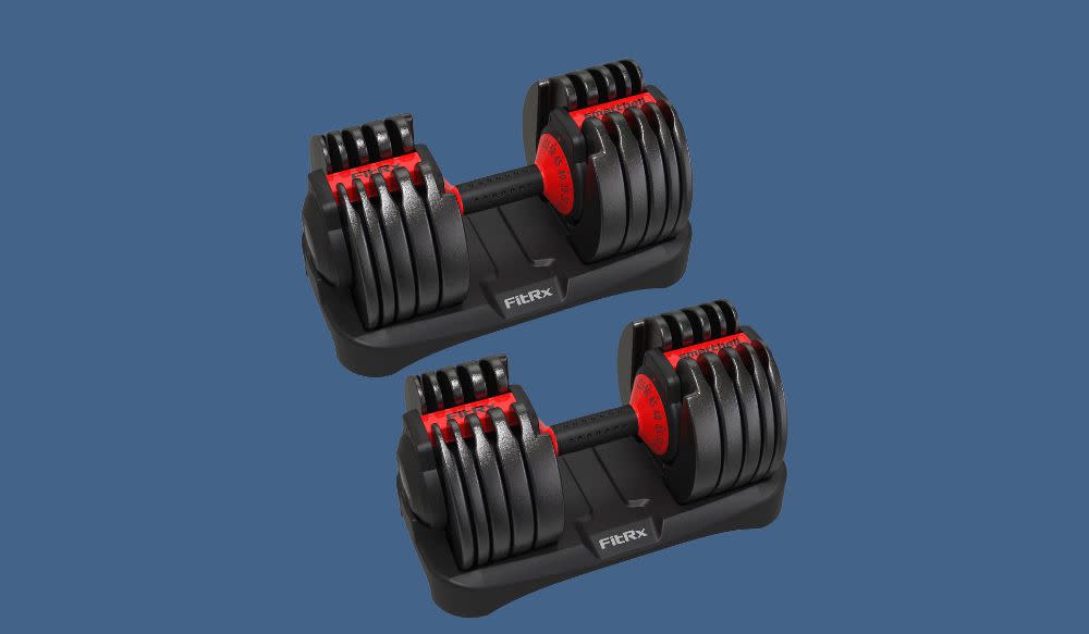 Buying these adjustable dumbbells could be the smartest thing you do this year. (Photo: Walmart)