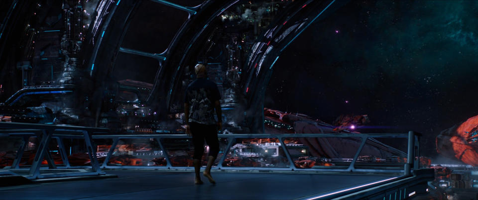 Nick Fury in space in Spider-Man: Far From Home