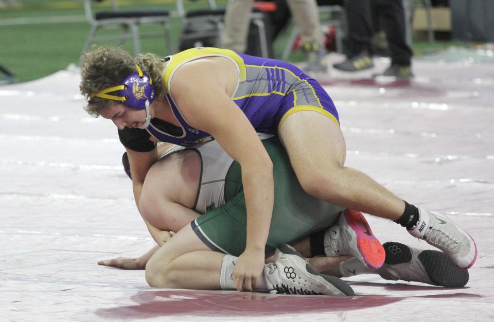 Bronson's Matthew Blankenship wrestled to fourth place overall at 215 pounds for Division 4.