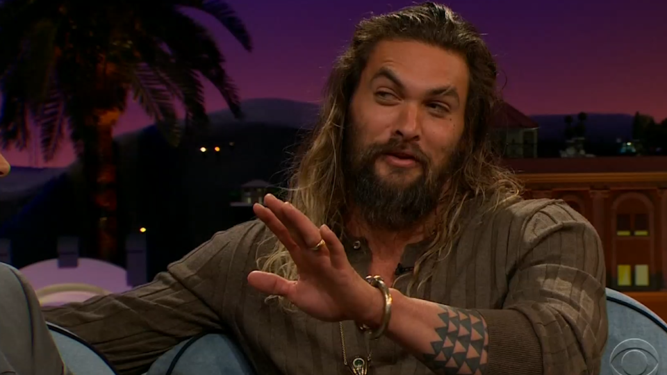 Jason on The Late Late Show With James Corden. Copyright [CBS]