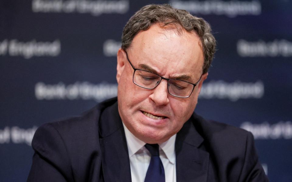 The Governor of the Bank of England, Andrew Bailey, speaks at a press conference - Henry Nicholls - WPA Pool/Getty Images