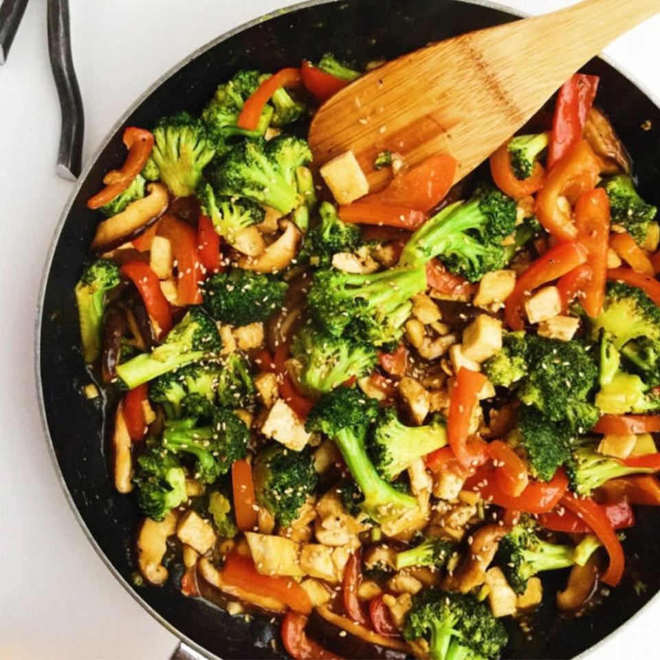 17) Orange Sesame Tofu Stir-Fry