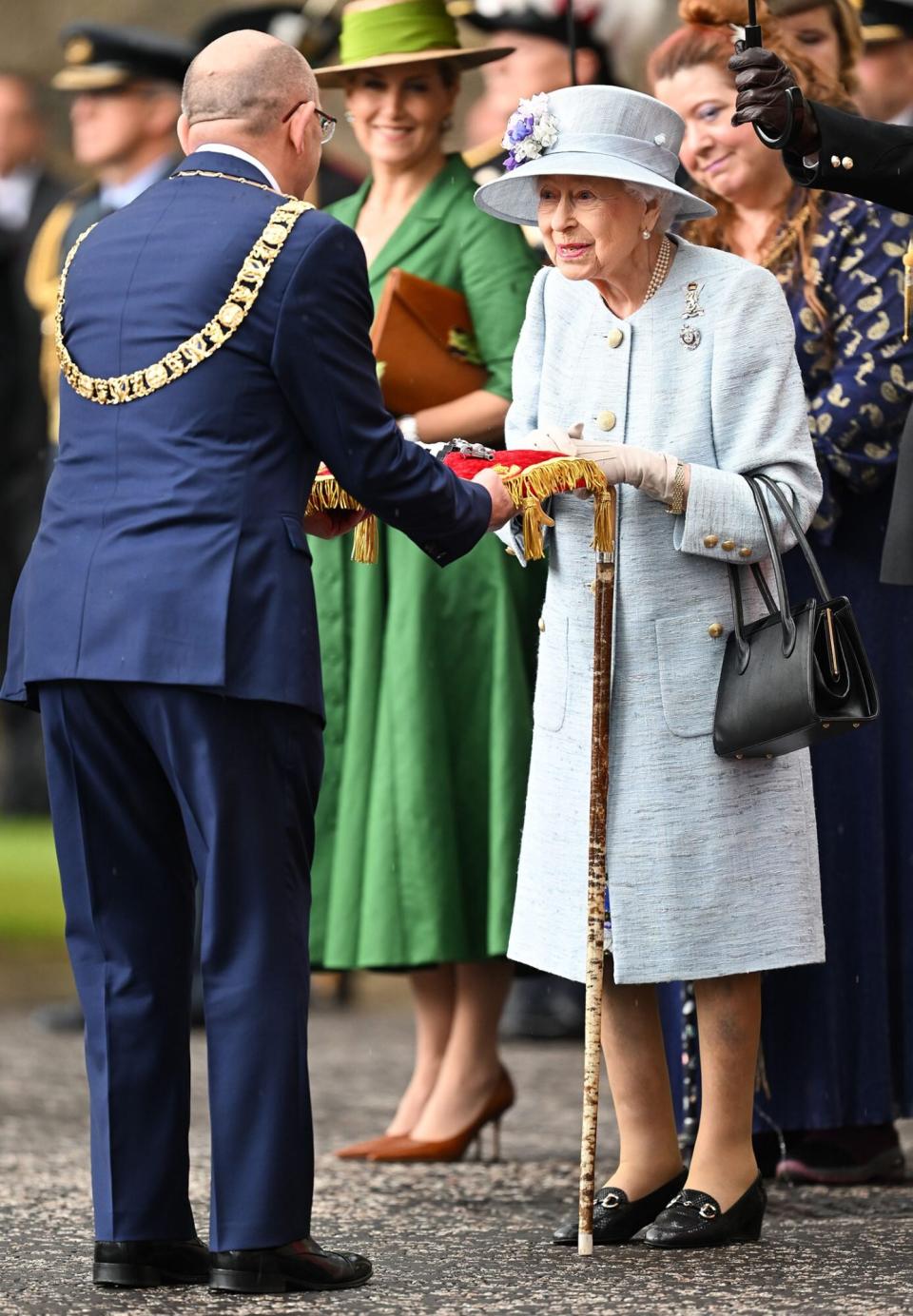 Queen Elizabeth II Ceremony of the Keys, Palace of Holyroodhouse, Edinburgh, Scotland