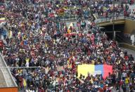 Protests against Ecuador's President Lenin Moreno's austerity measures, in Quito