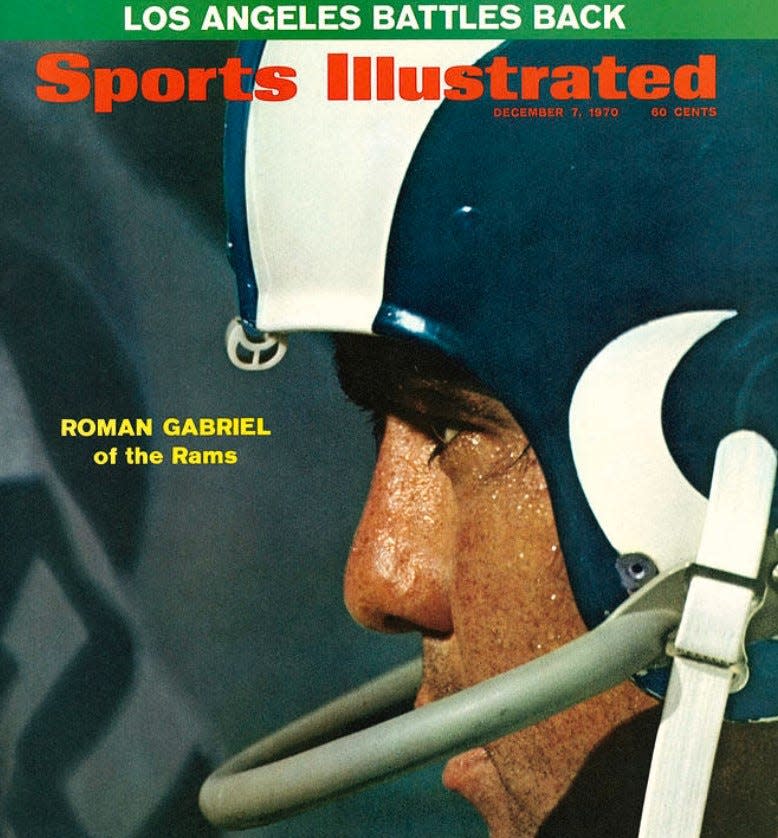 Former New Hanover High School quarterback Roman Gabriel in 1970 while playing for the Los Angeles Rams.