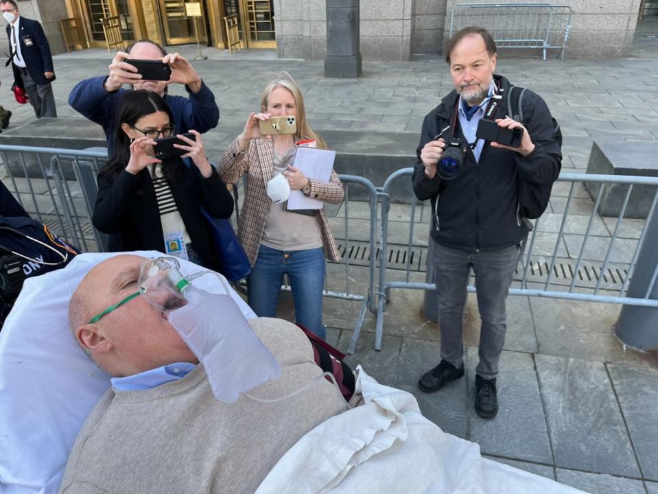 <div class="inline-image__caption"><p>At one point during his trial, Lawrence Ray was wheeled out of court into an ambulance, apparently suffering a seizure. </p></div> <div class="inline-image__credit">New York Daily News via Getty</div>