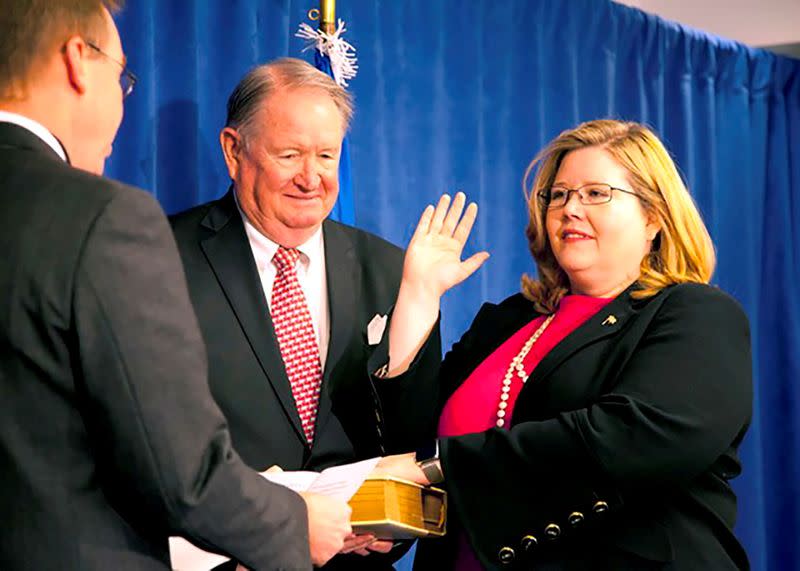 FILE PHOTO: FILE PHOTO: U.S. General Services Administration Administrator Emily W. Murphy sworn in Washington