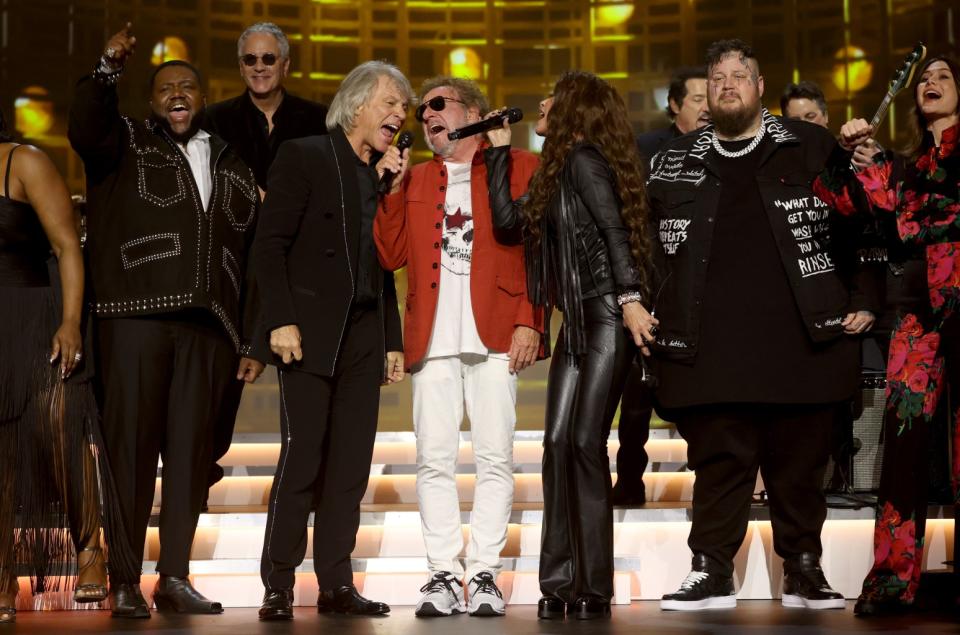 Jon Bon Jovi, Sammy Hagar, Shania Twain at 2024 MusiCares Person of the Year gala