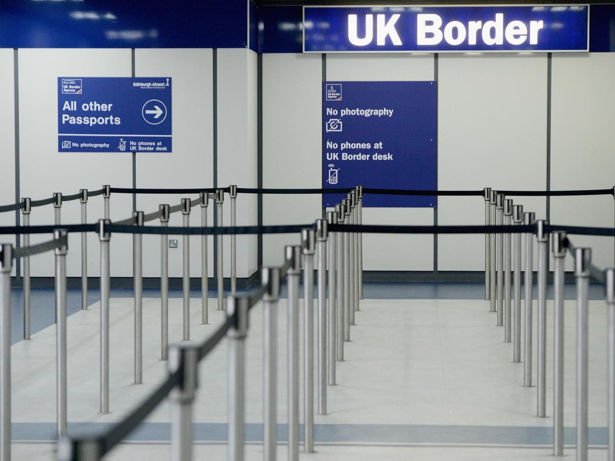 UK Government insists there must be 'no return to the hard borders of the past': getty