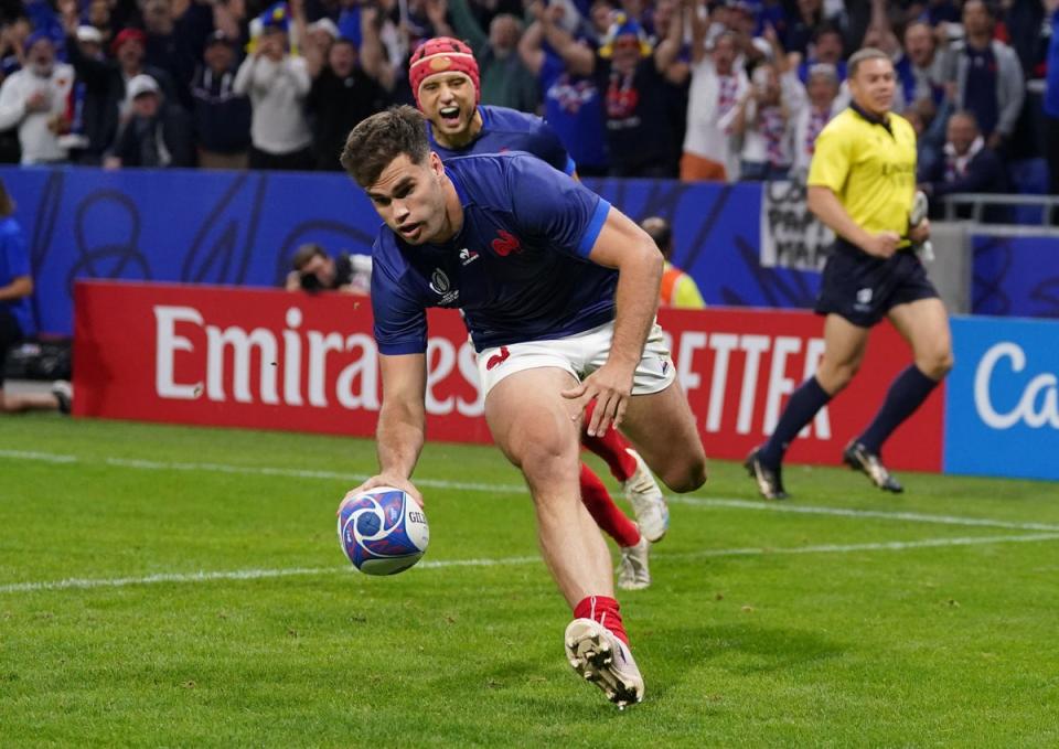 Damian Penaud was brilliant before France’s quarter-final exit (PA)