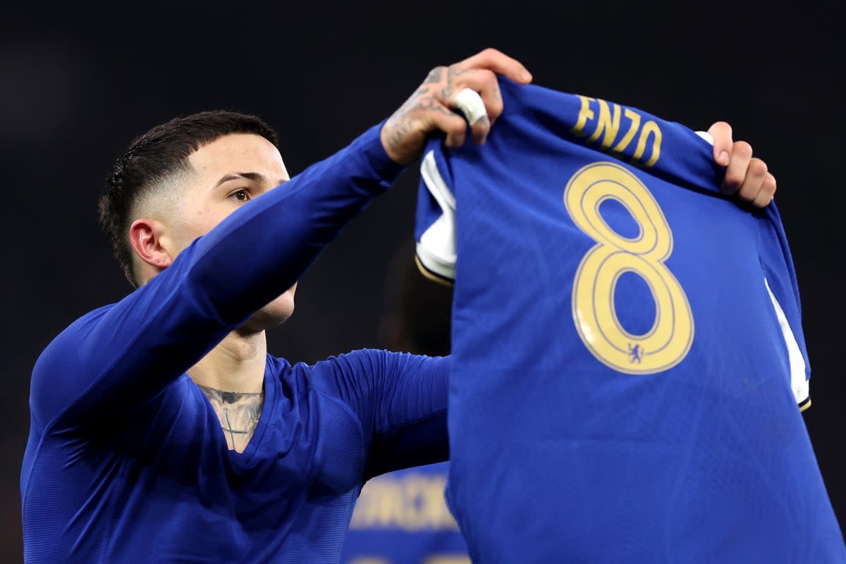 Message: Enzo Fernandez’s pointed goal celebration (Getty Images)