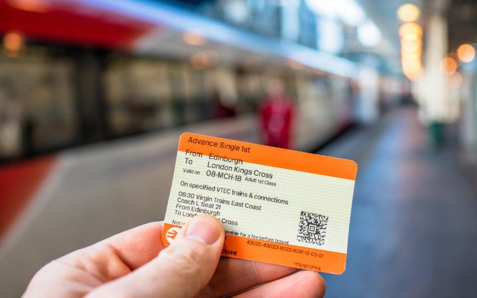 Fewer train journeys are being made using season tickets