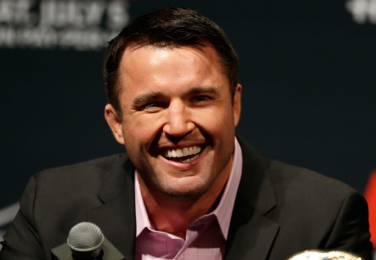 Ex-UFC middleweight Chael Sonnen, who lost his job as an analyst at Fox and who was suspended two years by the Nevada Athletic Commission for using performance enhancing drugs, signed Thursday with Bellator. (Getty Images)