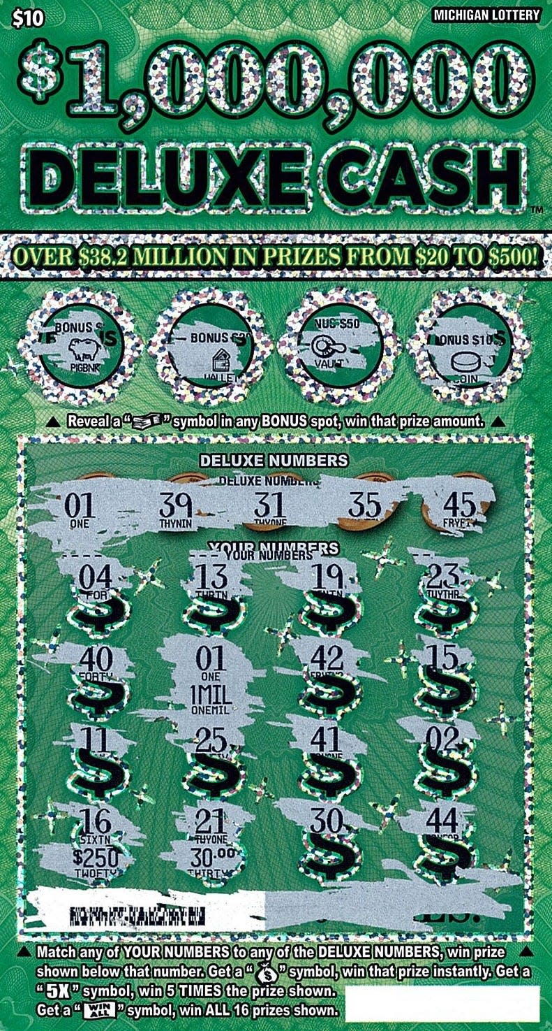 A St. Clair County woman recently won $1,000,000 on a $1,000,000 Deluxe Cash instant ticket from the Michigan Lottery.