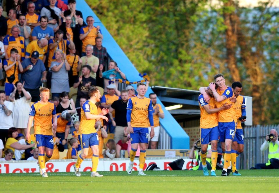 Mansfield claimed a first-leg lead over Northampton (Nigel French/PS) (PA Wire)