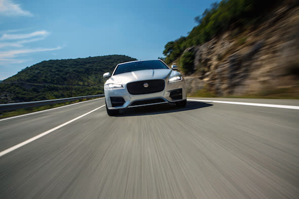 AOL Cars tests the new Jaguar XF in Spain 