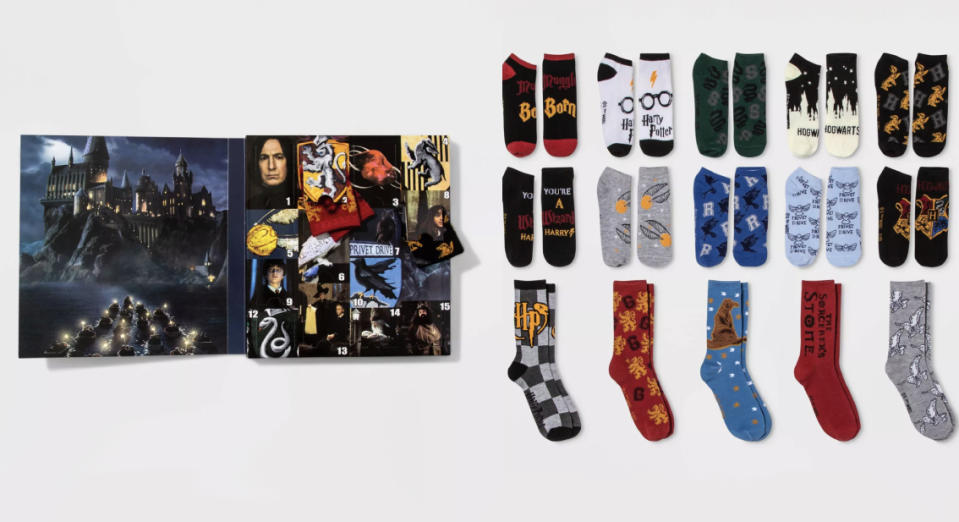 Harry Potter Hogwarts crest socks (Photo: Target)