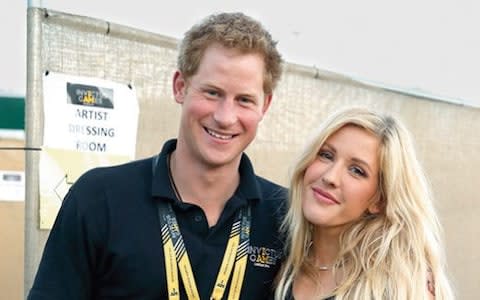 Ellie with Prince Harry - Credit: getty images