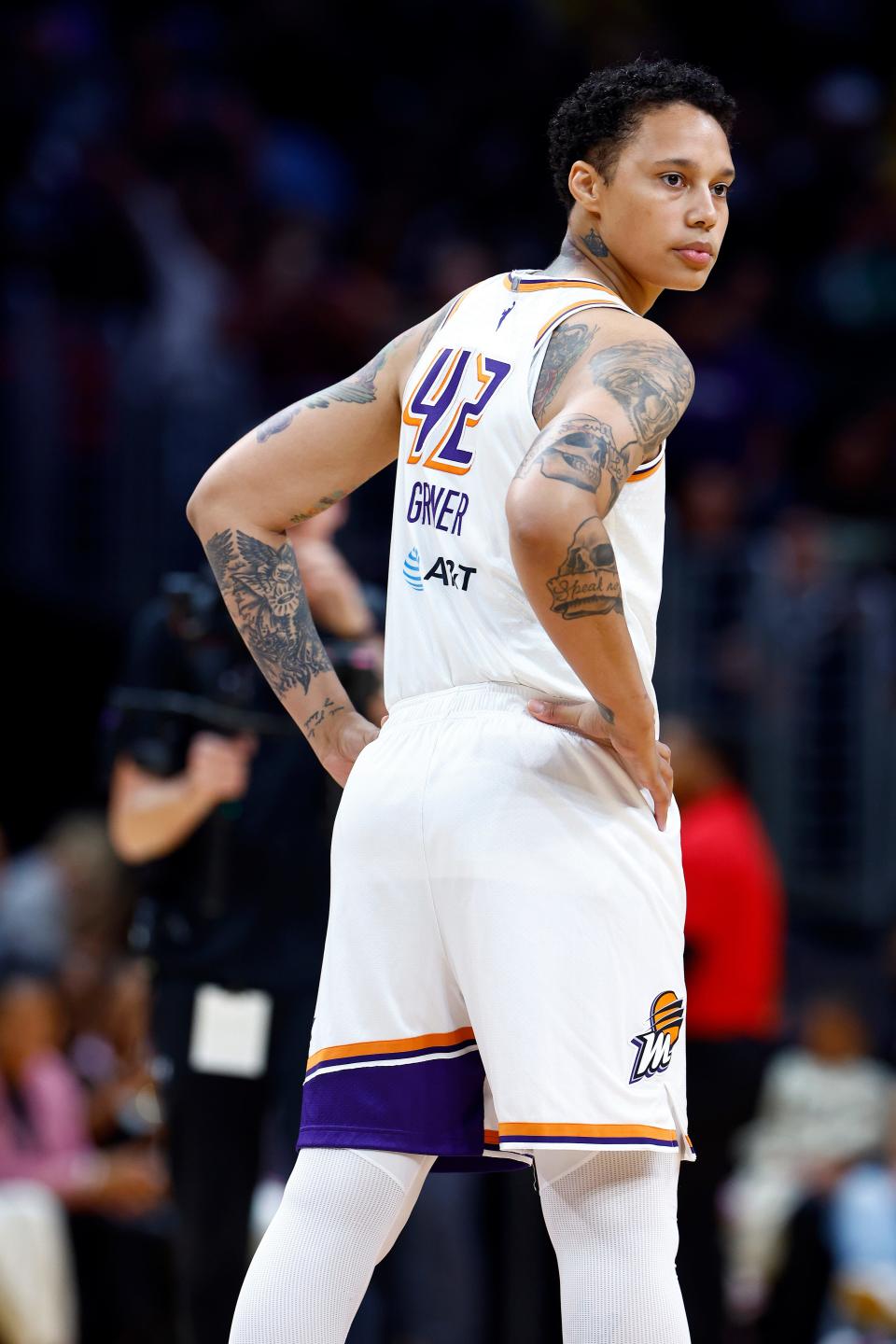 May 19, 2023: Brittney Griner #42 of the Phoenix Mercury during play against the Los Angeles Sparks at Crypto.com Arena in Los Angeles, California.