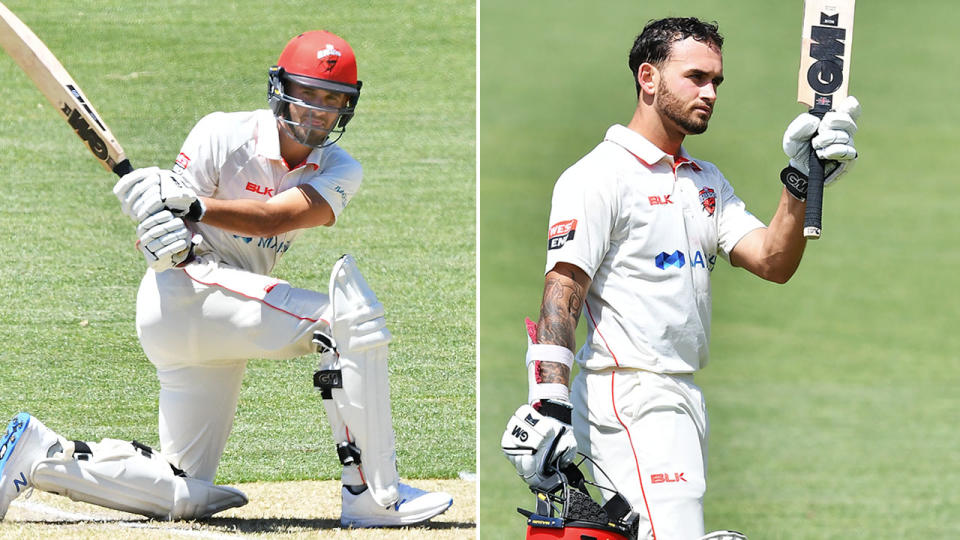 Jake Weatherald starred on a record-breaking day for South Australia in the Sheffield Shield. 