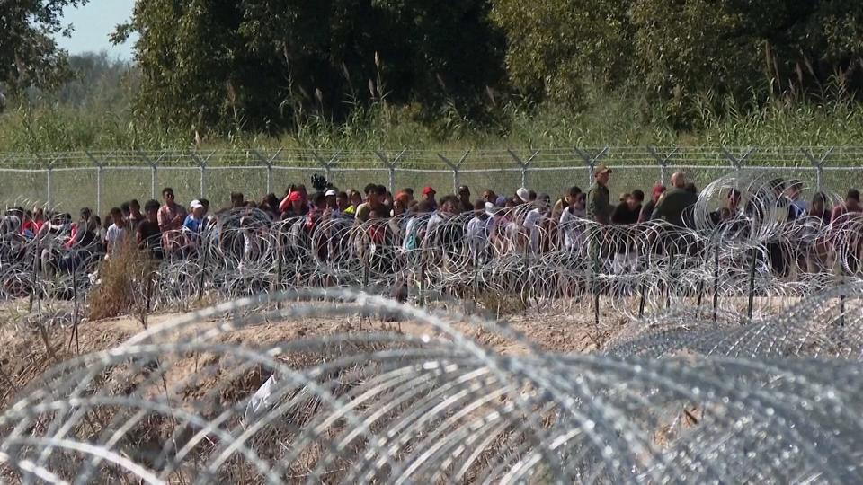 Migrantes en la frontera sur