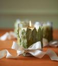 <p>Embellished with dried herbs, these candleholders look just as good as they smell, especially once the candle starts burning. </p>