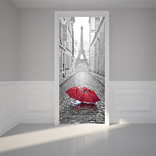 12) Paris Eiffel Iron Removable Door Mural