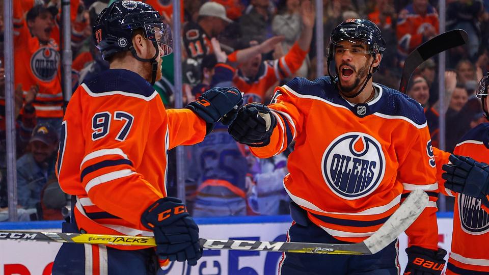 Evander Kane keeps exceeding expectations for the Oilers, who must seriously consider re-signing the controversial forward. (Getty)