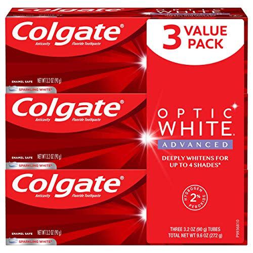 4) Optic White Advanced Whitening Toothpaste