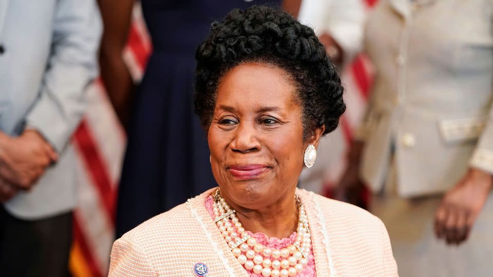 The late Sheila Jackson Lee, a longtime Democratic congresswoman from Texas and an outspoken advocate for Black Americans, was a member of Alpha Kappa Alpha and proudly sported its signature pink and pearls. - Joshua Roberts/Getty Images