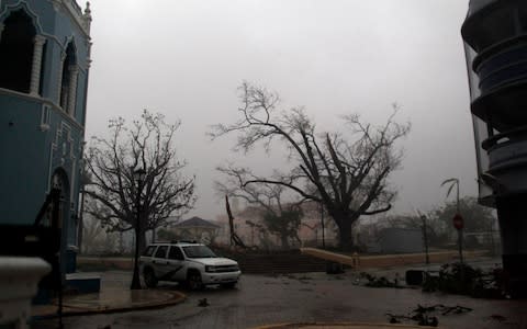 Hurricane Maria hits Puerto Rico in Fajardo - Credit: RICARDO ARDUENGO/AFP