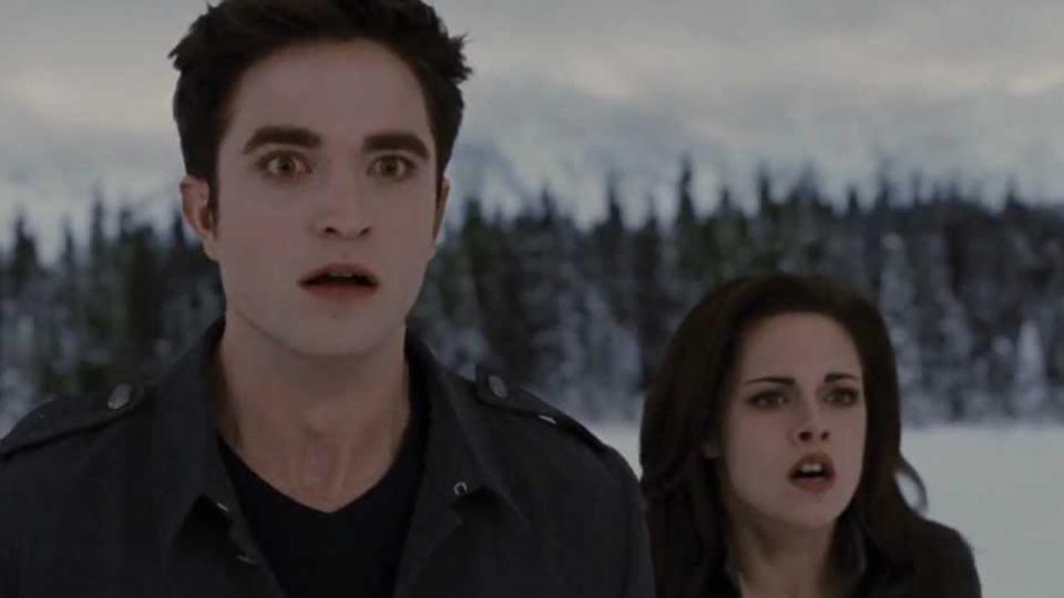 Edward Cullen and Bella Swan shocked in Twilight Saga: Breaking Dawn Part 2