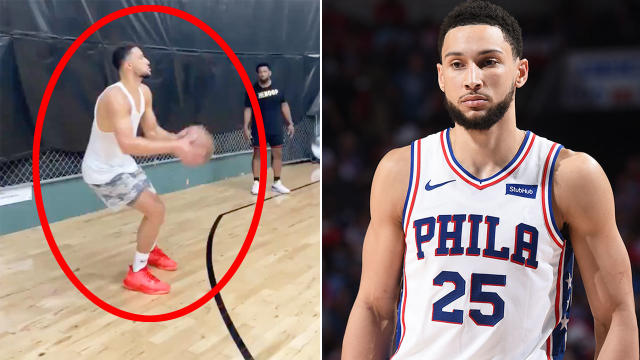 Ben Simmons Shows Off His 3-Point Shot In Practice 