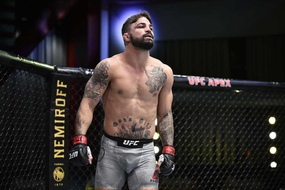 Mike Perry in a UFC fight.