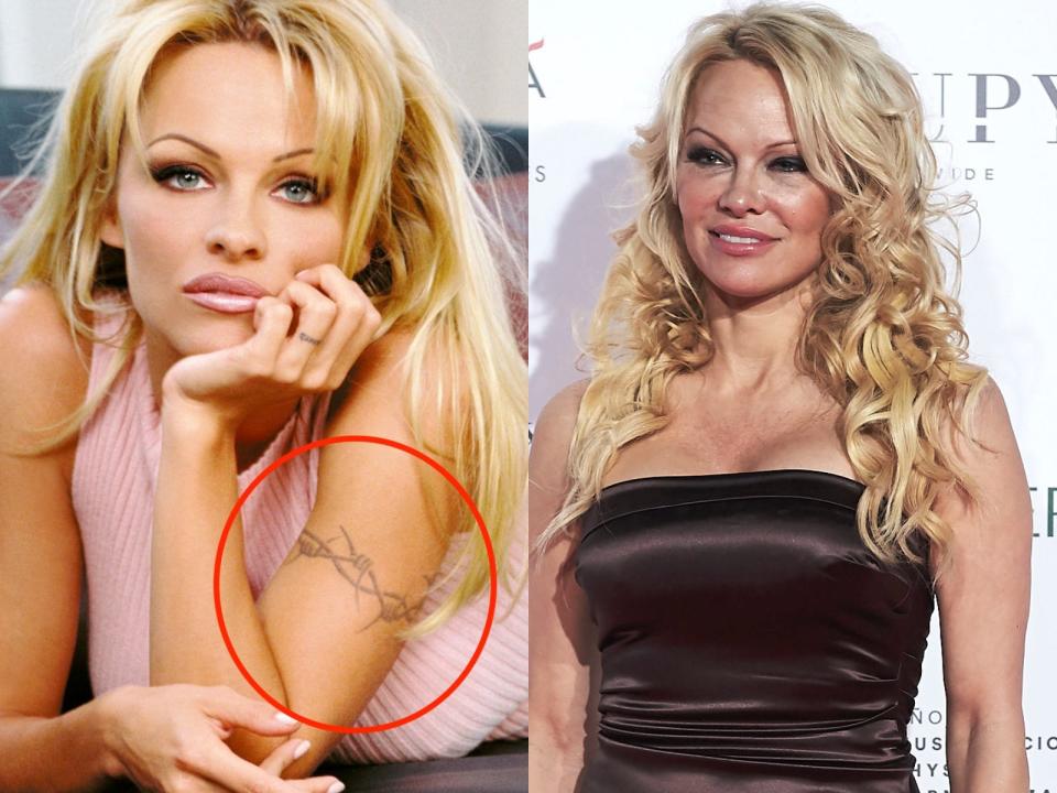 pamela anderson tattoo skitch