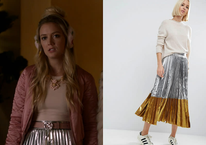 silver skirt billie