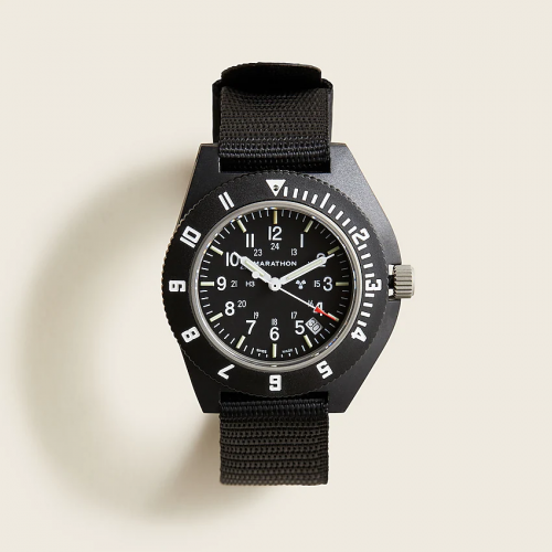 Marathon Watch Company x J. Crew Navigator Black Watch