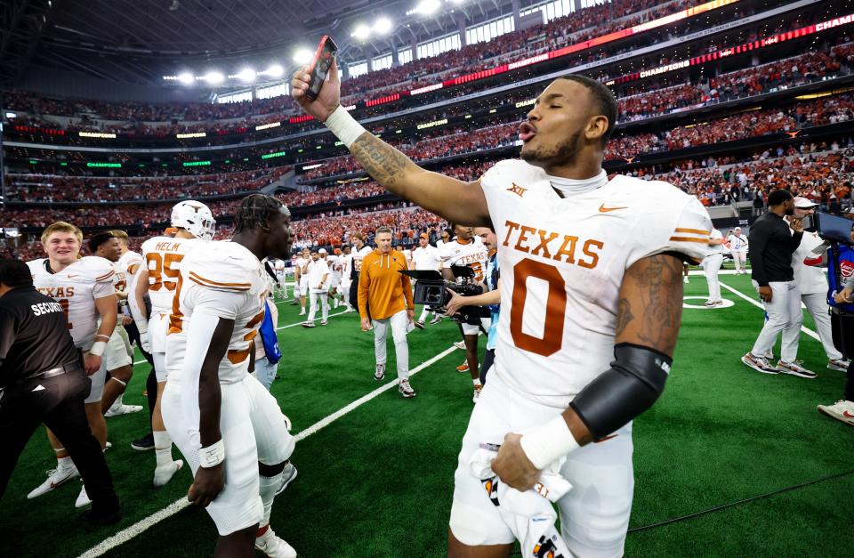Texas tight end Ja'Tavion Sanders has 93 catches for 1,220 yards in his Longhorns career, placing himself in conversations about UT's all-time greats at his position. He leads Texas into Monday's Sugar Bowl matchup with Washington.