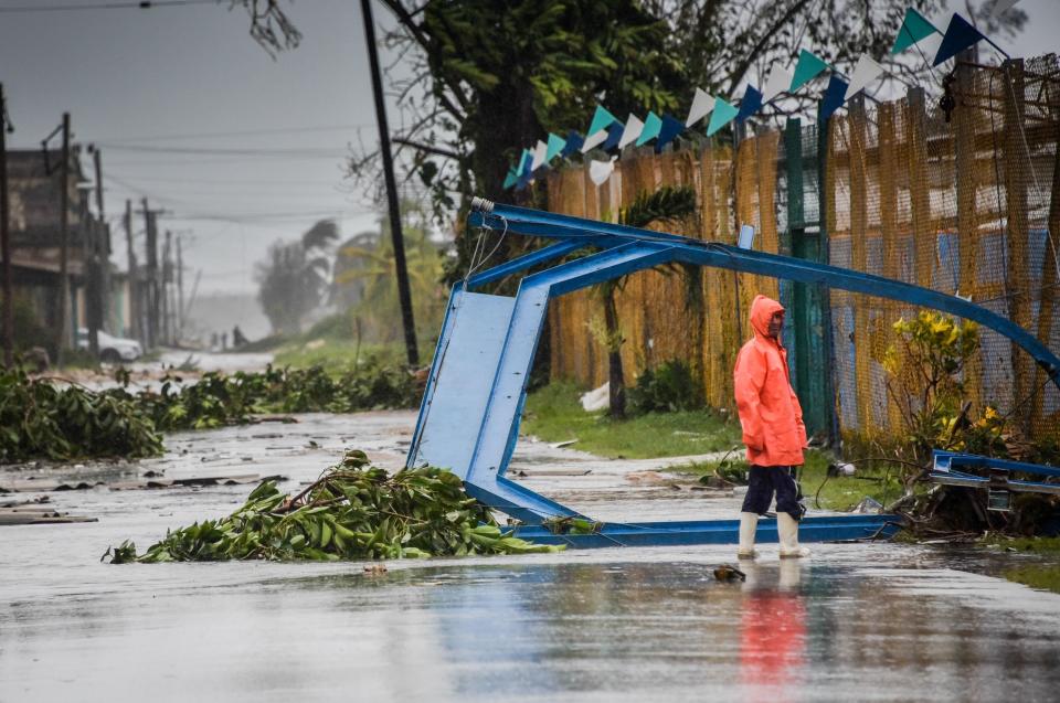 Damage caused by Hurricane Irma in Cuba.