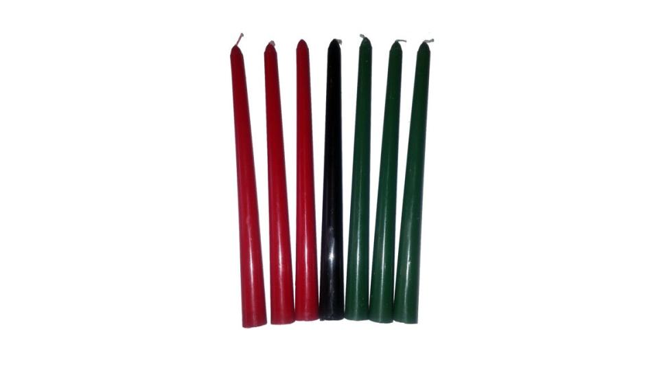 Celebrate Kwanzaa with these candles.