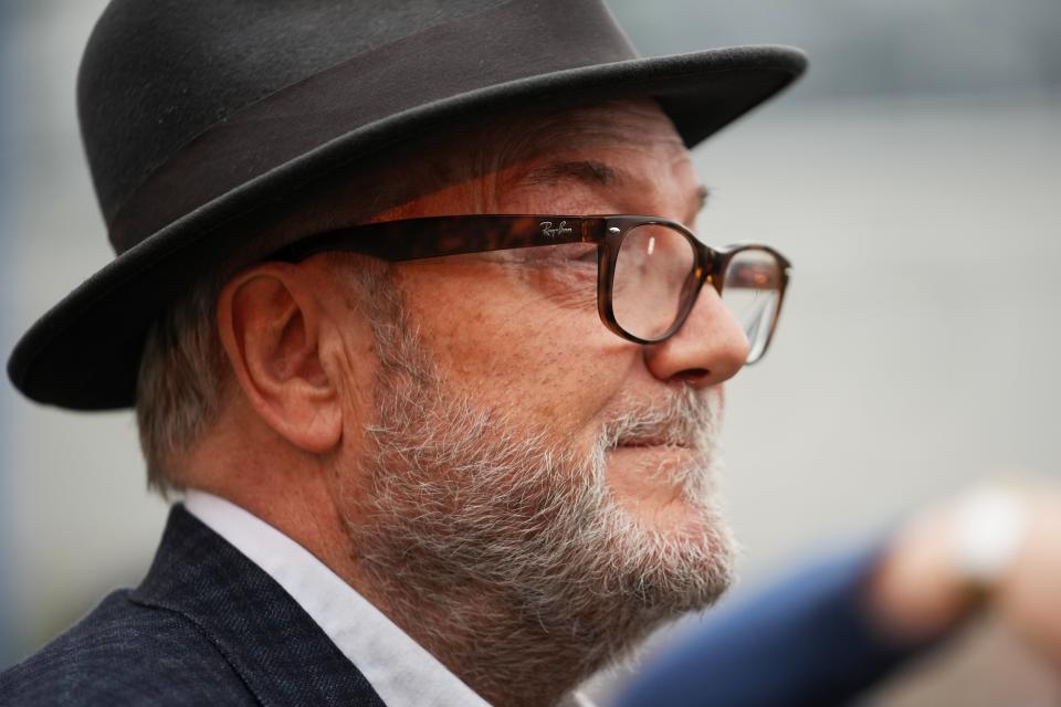 George Galloway said he would ‘eat his hat’ if Labour beat him in the Batley and Spen by-election. (Getty Images)