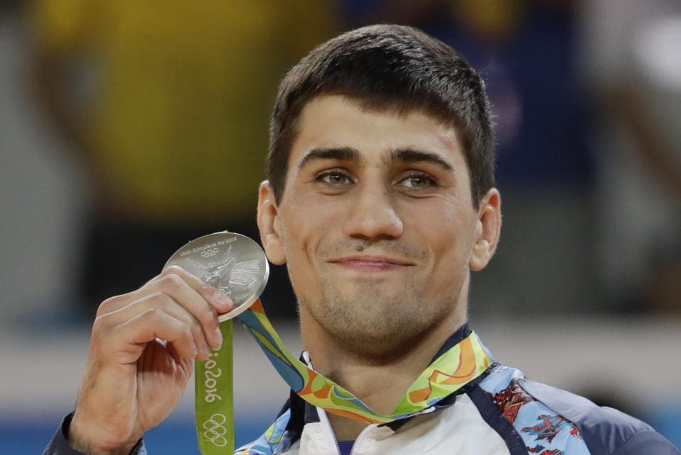 Los países que sí superan el ofrecimiento económico de México son Azerbaiyán con 260 mil dólares  / En la imagen,  Rustam Orujov, ganador de la medalla de plata en judo. Aún no hay atletas de este país ganadores en oro