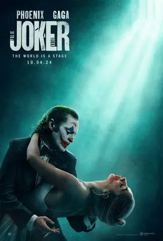 <p>Warner Bros. Pictures</p> Joaquin Phoenix y Lady Gaga como Harley Quinn en el cartel de 'Joker: Folie à Deux'